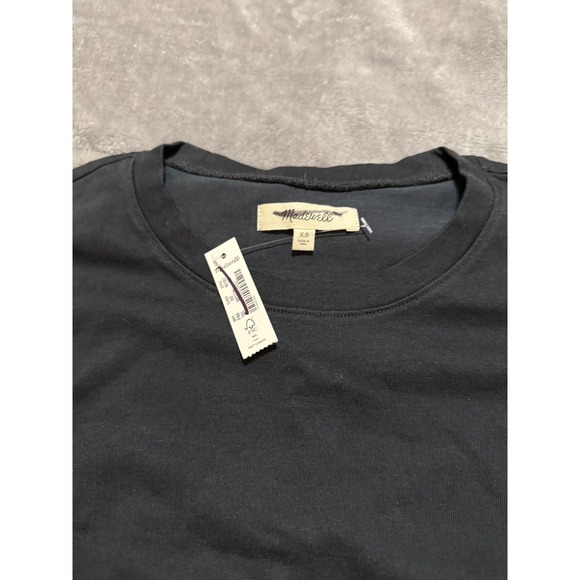 NWT Madewell Black Size‎ XS Side-Cinch Muscle Tee Causal Y2K Soft Comfortable - Picture 3 of 8